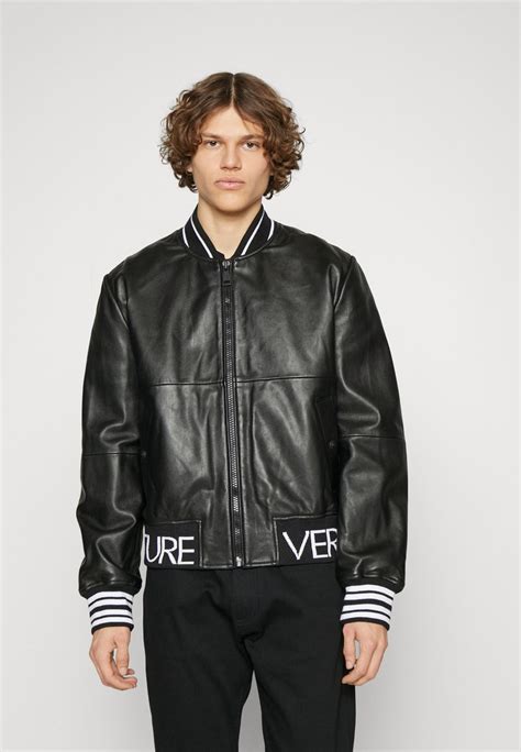 versace jeans couture lederjacke|versace leather jacket women.